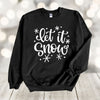 Winter Sweatshirt, Let It Snow, Christmas Sweatshirt, Snow Lover, Gildan Sweatshirt, Up to 5x Sizes, Plus Sizes Available