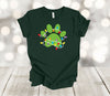 Christmas Shirt, Paw Print With Christmas Lights, Holiday Paw Print, Premium Soft Unisex Tee, 2x, 3x, 4x Plus Sizes Available