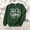 Winter Sweatshirt, Let It Snow, Christmas Sweatshirt, Snow Lover, Gildan Sweatshirt, Up to 5x Sizes, Plus Sizes Available