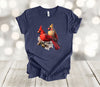 Bird Lover Shirt, Cardinal Pair, Male And Female Cardinals, Bird Watching, Red Bird, Premium Soft Tee, Plus Sizes Available, 2x, 3x, 4x