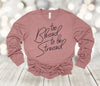 Christian Long Sleeve, Too Blessed To Be Stressed, Religious Tee, Prayers, Bella Canvas Long Sleeve Unisex, Plus Sizes Available