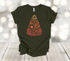 Halloween Shirt, Candy Corn Mandala, Fall Tee Shirt, Trick Or Treat, Premium Soft Unisex Tee, 2x, 3x, 4x Plus Sizes Available