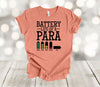 Para Professional, Battery Life Of A Paraprofessional, Para Professional Gift, Premium Soft Unisex Shirt, Plus Sizes Available