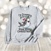 Christmas Sweatshirt, I'm Dreaming Of A Great White Christmas, Great White Shark, Gildan Sweatshirt, Up to 5x Sizes, Plus Sizes Available