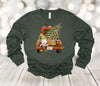 Christmas Long Sleeve, Old Truck And Gnome, Christmas Tree, Merry And Bright, Bella Canvas Long Sleeve Unisex Tee Shirt