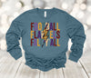 Fall Long Sleeve, Football Flannel Fall Y'all, Football Mom, 2x, 3x, Plus Size Available, Bella Canvas Long Sleeve Unisex