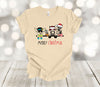 Christmas Farm Animals, Merry Christmas, Pig, Chicken, Horse And Donkey, Country Farmhouse, Soft Premium Tee, Plus Sizes Available