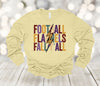 Fall Long Sleeve, Football Flannel Fall Y'all, Football Mom, 2x, 3x, Plus Size Available, Bella Canvas Long Sleeve Unisex