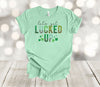 St Patrick's Day Shirt, Let's Get Lucked Up, Lucky Shirt, Four Leaf Clover, Premium Soft Unisex Tee, Plus Size 2x, 3x, 4x Available