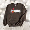 Fall Sweatshirt, Gobble, Cute Turkey, Thanksgiving Turkey, Family Dinner, Gildan Sweatshirt, Up to 5x Sizes, Plus Sizes Available