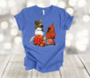 Christmas Shirt, Chickadee And Cardinal With Christmas Ornament, Holiday Tee Shirt, Premium Unisex Tee, Plus Size Available