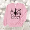 Christmas Sweatshirt, Smells Like Christmas Spirit, Simple Christmas Trees, Gildan Sweatshirt, Up to 5x Sizes, Plus Sizes Available