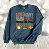 Fall Sweatshirt, Turkey Gravy Lemme See The Casserole, Turkey Day, Gildan Sweatshirt, Up to 3x Sizes, Plus Sizes Available