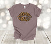 Valentine's DayShirt, Leopard Print Lips, Couples Tee, Love Kisses, Premium Unisex Soft Tee Shirt, Plus Sizes Available