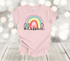 Christian Tee, Blessed, Rainbow Shirt, Religious Shirt, Premium Unisex Shirt, Plus Sizes Available