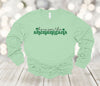 Saint Patrick's Day Long Sleeve, Here For The Shenanigans, Lucky Shirt, Bella Canvas Long Sleeve Unisex, 2x, 3x, Plus Size Available